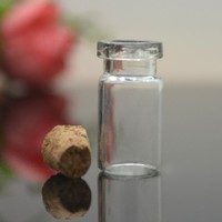 10 sztuk Mini małe szklane butelki z przezroczystym korek słoiki małe fiolki ślubne 24x12mm wiadomość Favor pojemniki biżuteria 5